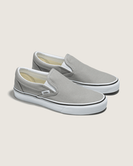 Women|Men Vans Classic Slip-On Drizzle/True White Shoe