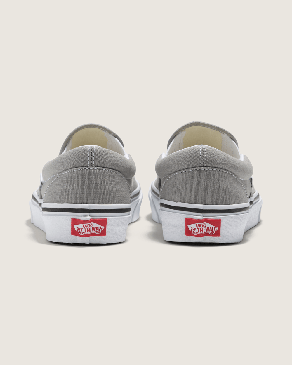 Women|Men Vans Classic Slip-On Drizzle/True White Shoe