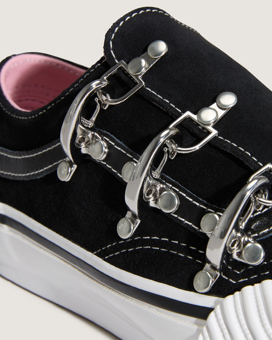 Women Vans Premium Old Skool Wrap Karina Shoe in Black / White