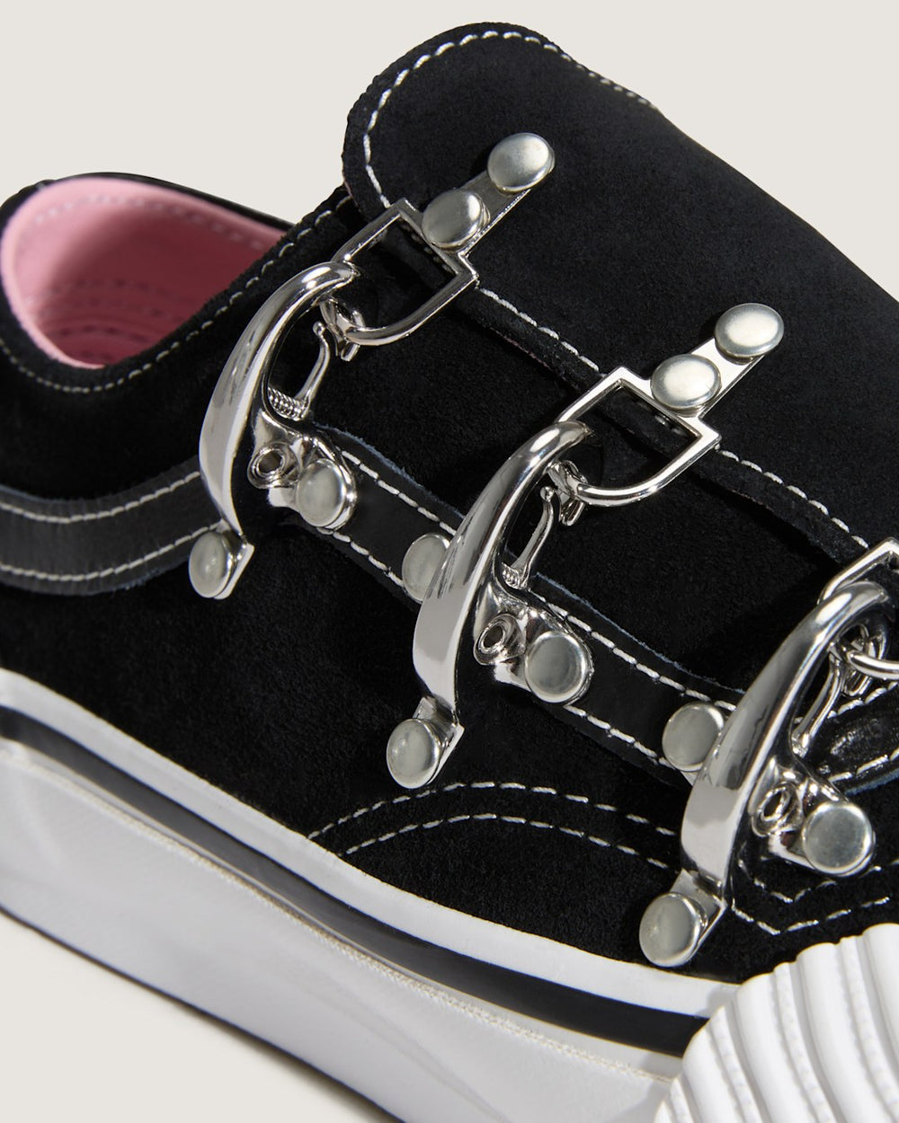 Women Vans Premium Old Skool Wrap Karina Shoe in Black / White