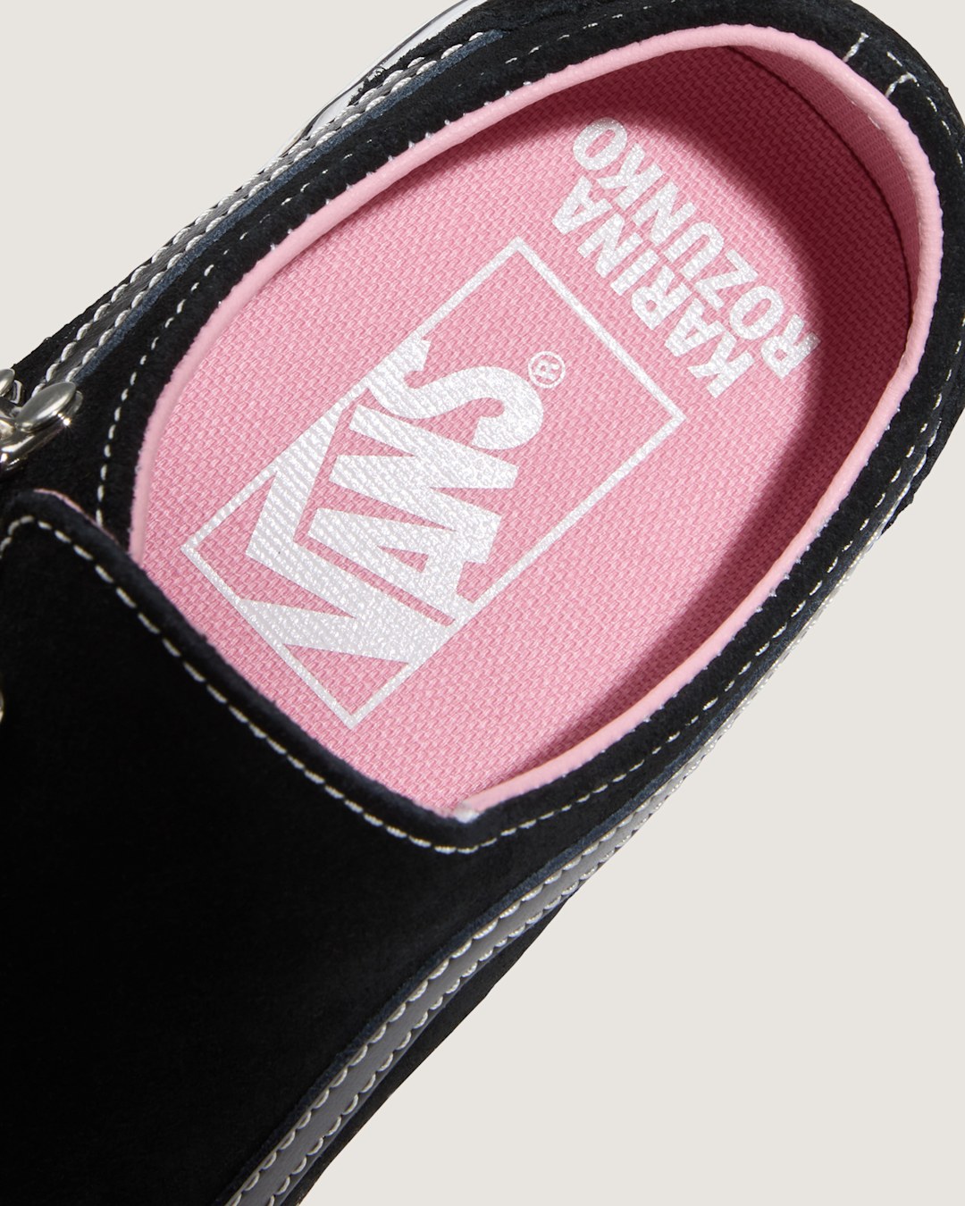 Women Vans Premium Old Skool Wrap Karina Shoe in Black / White