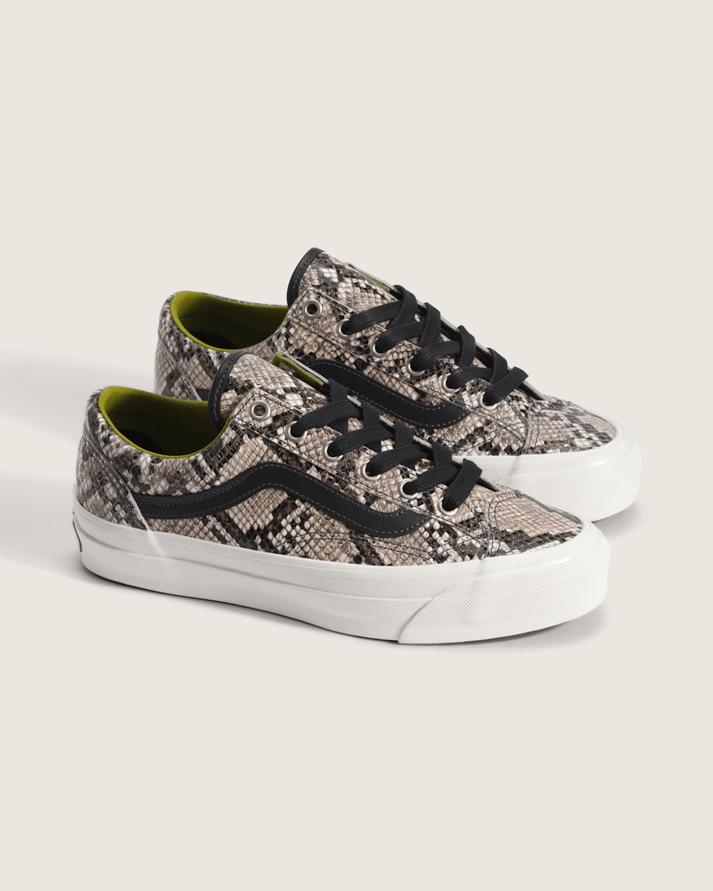 Women Vans Premium Old Skool 36 Shoe in Python Silver Grey