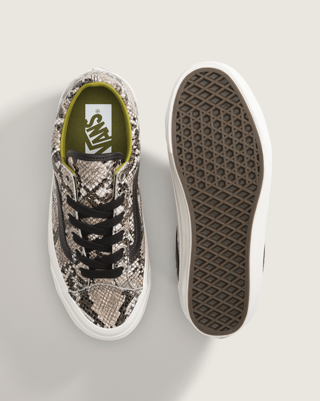 Women Vans Premium Old Skool 36 Shoe in Python Silver Grey