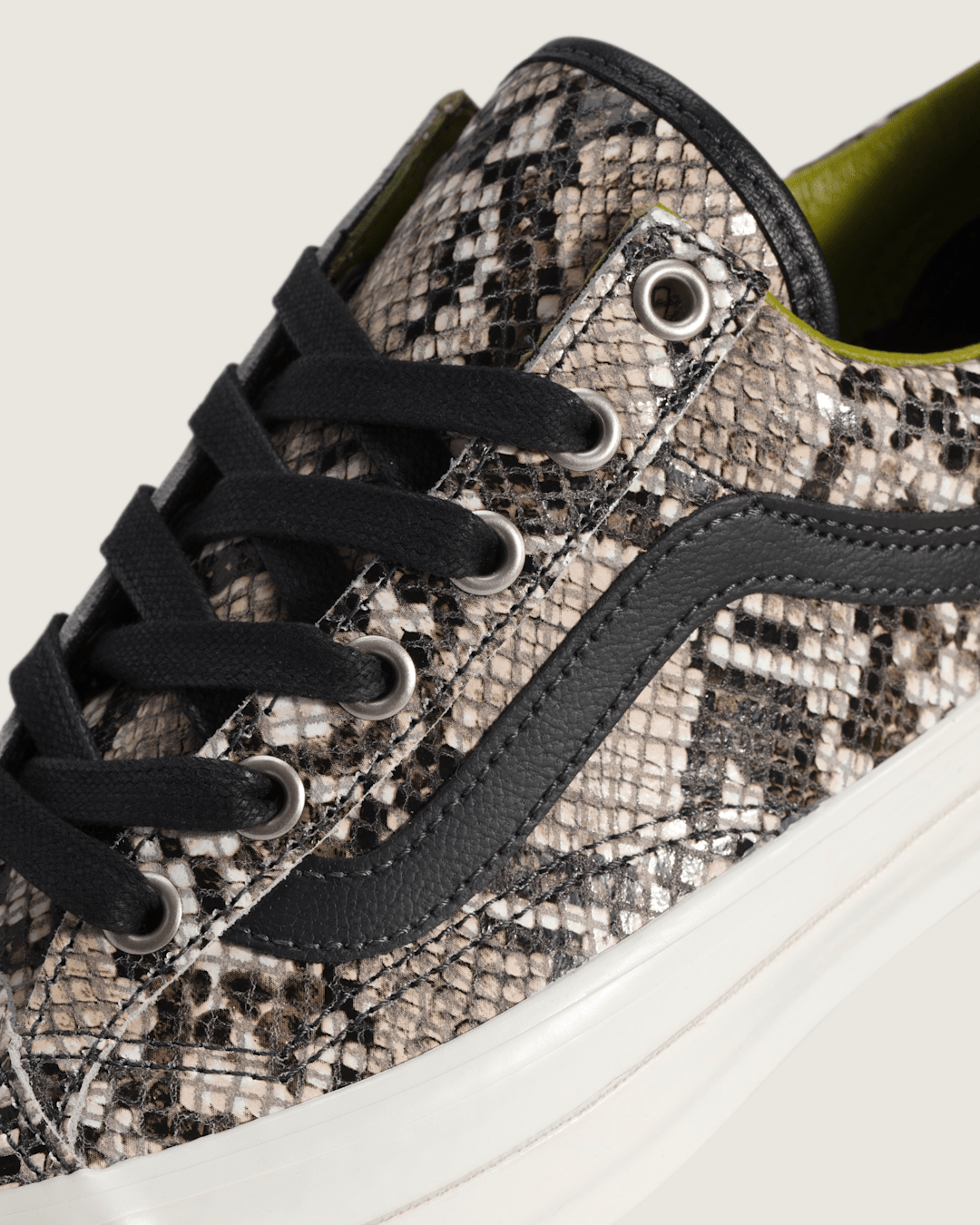 Women Vans Premium Old Skool 36 Shoe in Python Silver Grey
