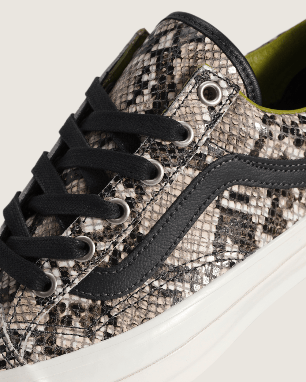 Women Vans Premium Old Skool 36 Shoe in Python Silver Grey