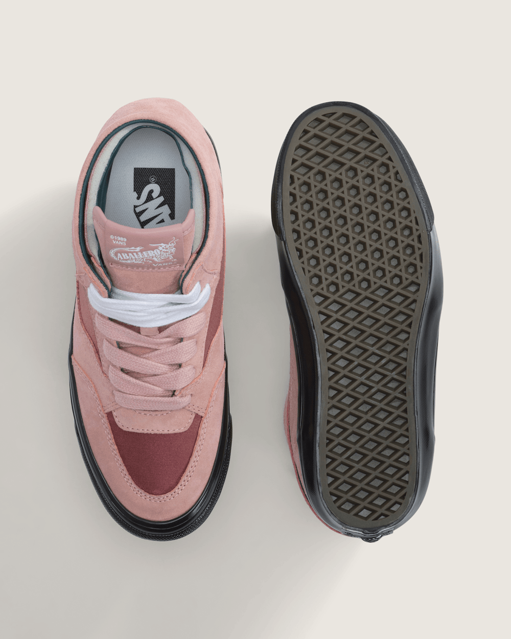 Women Vans Premium Half Caballero Shoe in Rose Pink / Black