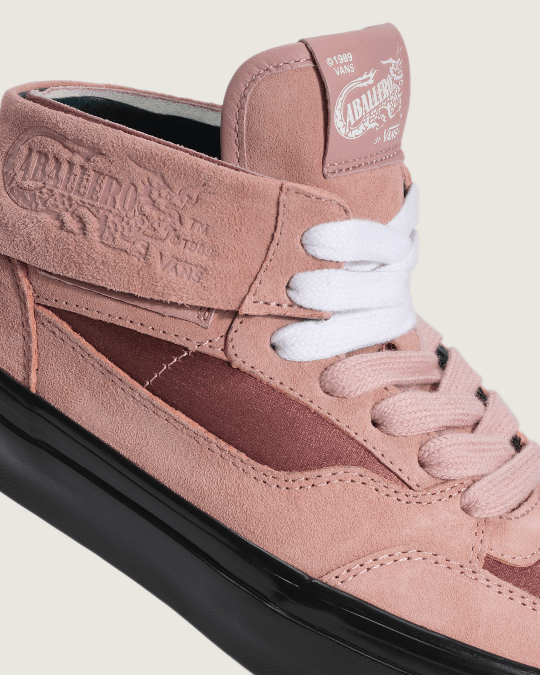 Women Vans Premium Half Caballero Shoe in Rose Pink / Black