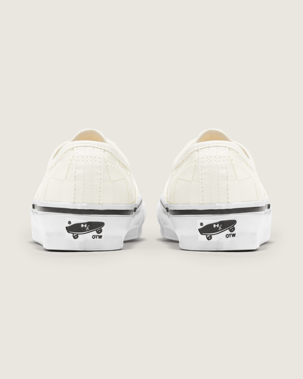 Women Vans OTW by Vans X HommeGirls Authentic 44 in Checkerboard Marshmallow White