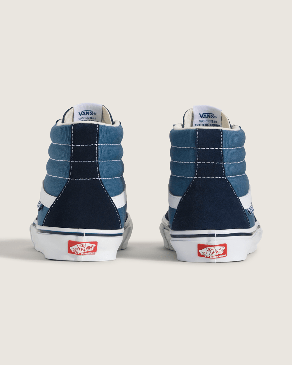 Women|Men Vans Skate Sk8-Hi Navy/White Skate Shoe