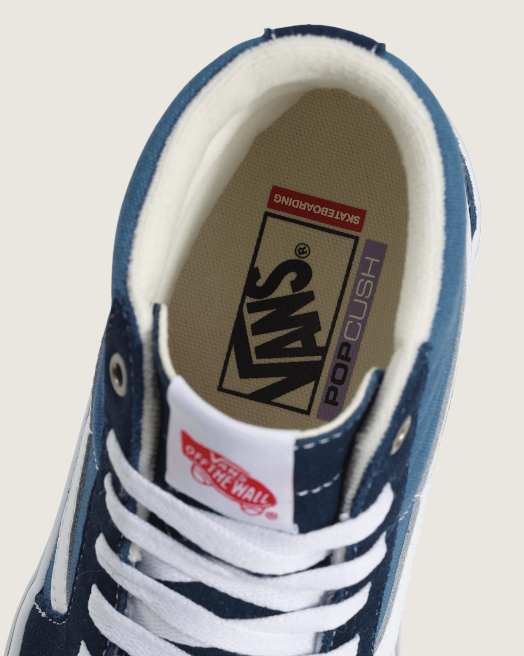 Women|Men Vans Skate Sk8-Hi Navy/White Skate Shoe