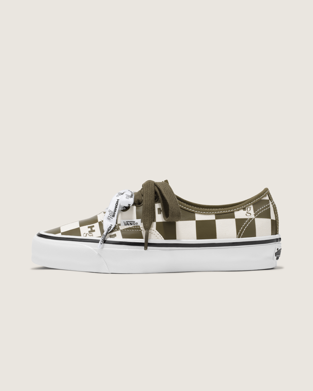 Women Vans OTW by Vans X HommeGirls Authentic 44 in Checkerboard Military Green
