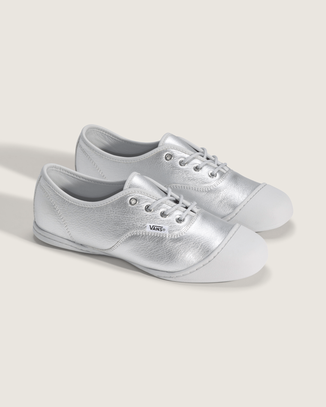 Women Vans OTW Authentic Prima in Metallic Silver Grey