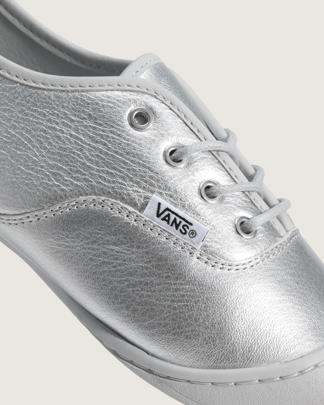 Women Vans OTW Authentic Prima in Metallic Silver Grey