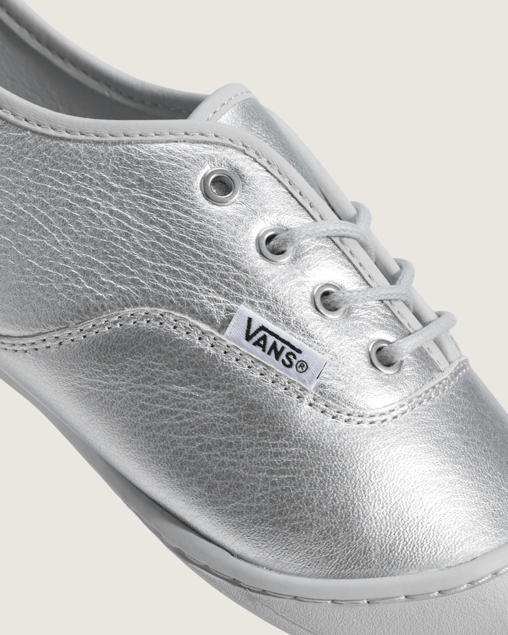 Women Vans OTW Authentic Prima in Metallic Silver Grey