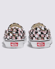 Women Vans Customs Classic Slip-On Checkerboard Shoe in Cherry Blossom Pink / Black