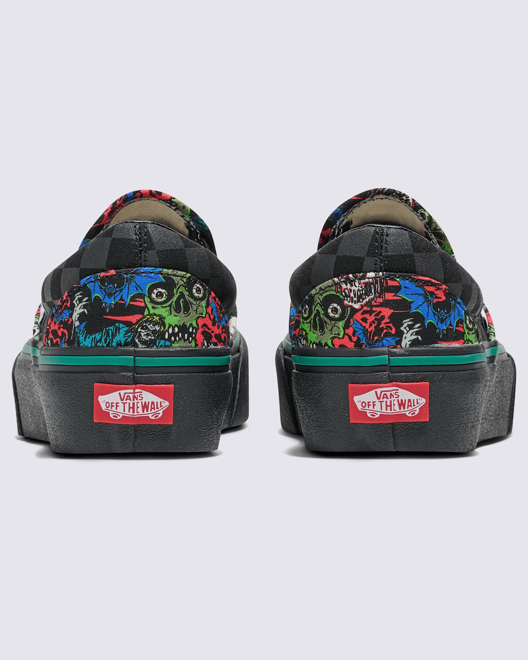 Women|Men Vans Customs Classic Slip-On Platform Halloween Shoe in Customs