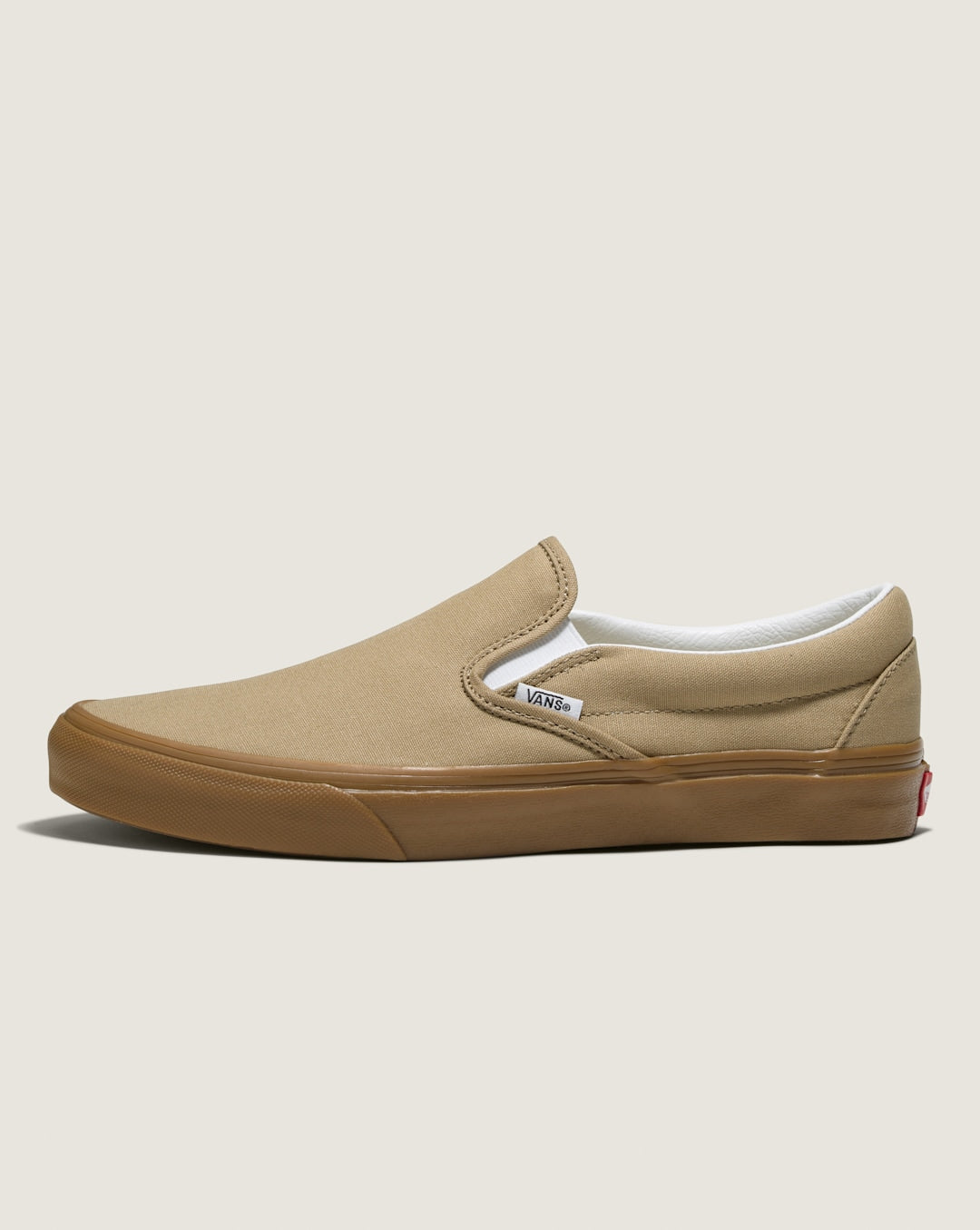 Women|Men Vans Customs Classic Slip-On Wide Shoe in Tan Brown