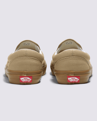 Women|Men Vans Customs Classic Slip-On Wide Shoe in Tan Brown