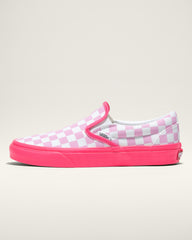 Women|Men Vans Customs Classic Slip-On Checkerboard Wide Shoe in Customs