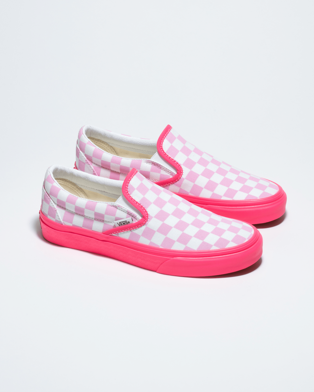 Women|Men Vans Customs Classic Slip-On Checkerboard Wide Shoe in Customs