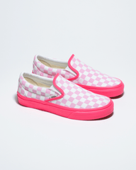 Women|Men Vans Customs Classic Slip-On Checkerboard Wide Shoe in Customs