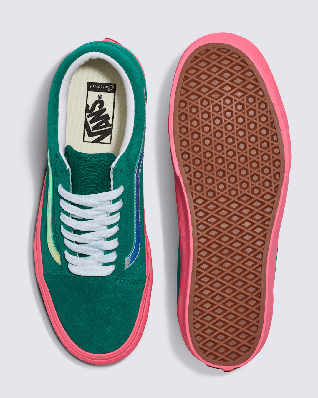 Women Vans Customs Old Skool Platform Suede Shoe in Customs