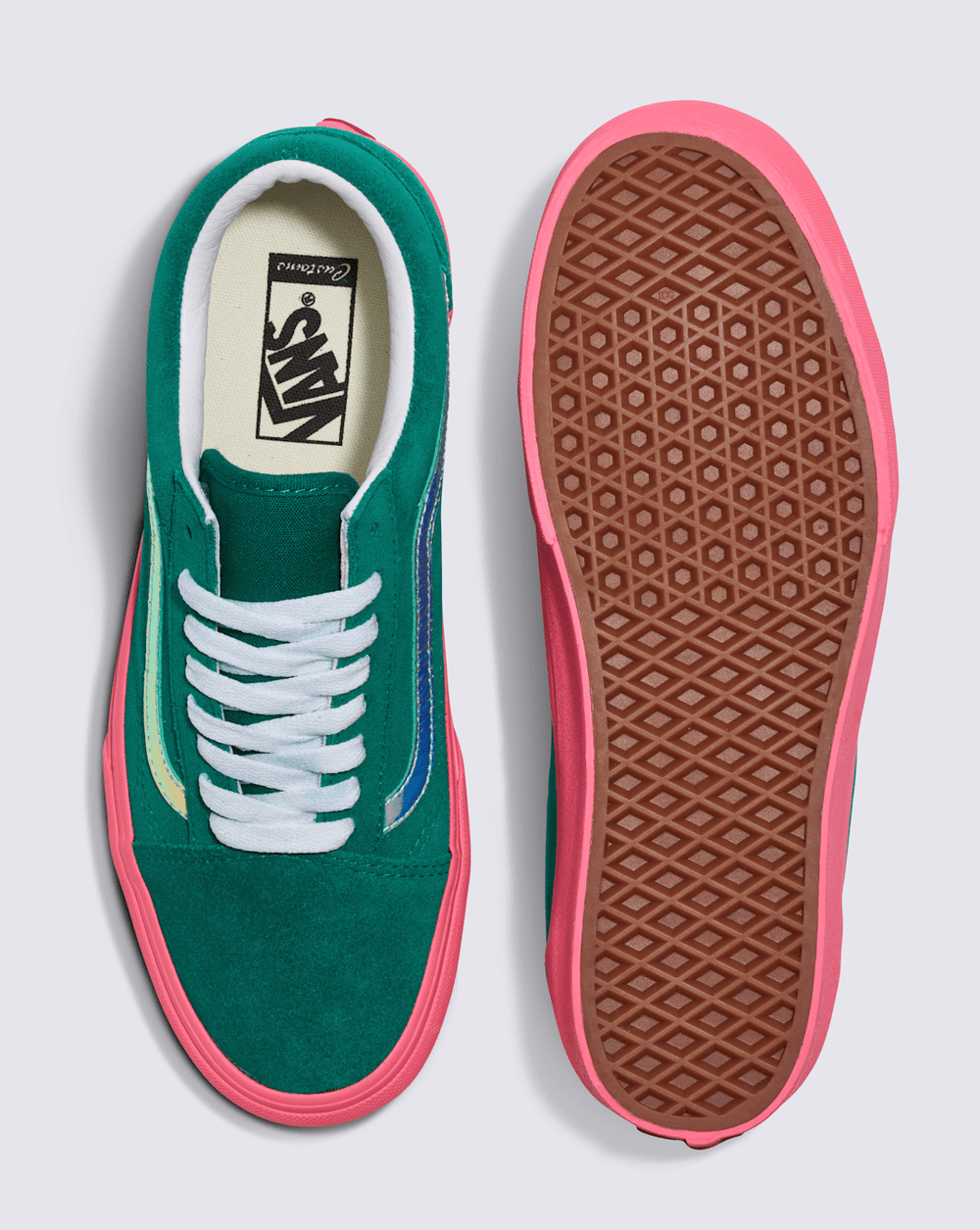 Women Vans Customs Old Skool Platform Suede Shoe in Customs
