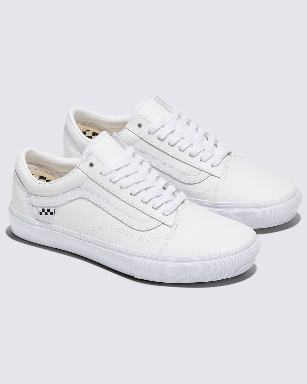 Women|Men Vans Customs Skate Old Skool Leather Shoe in Customs