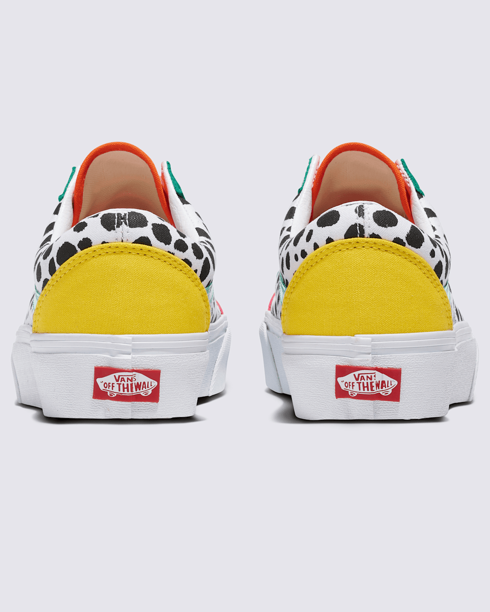 Women Vans Customs Old Skool Platform Shoe in Pink / White / Black