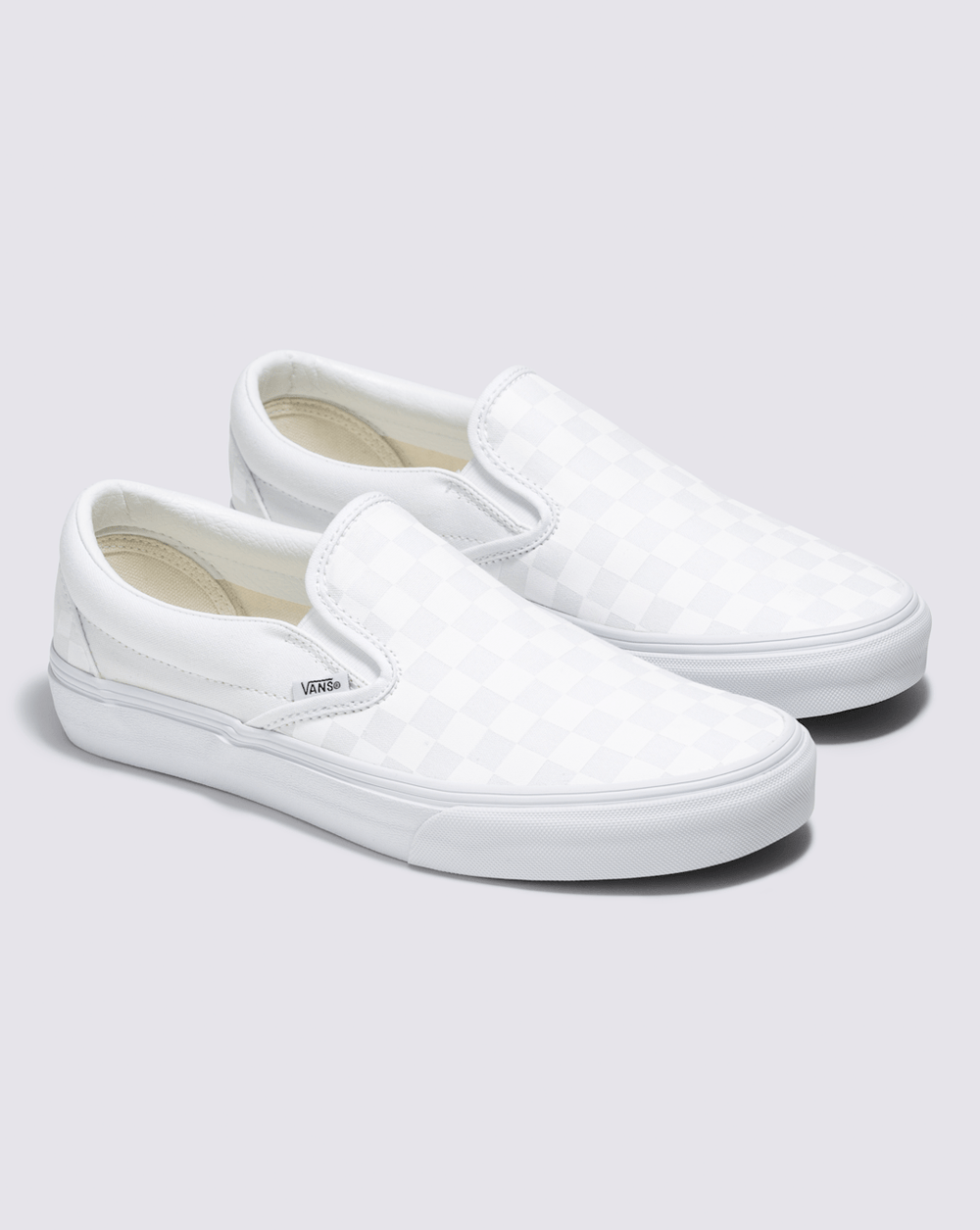 Women|Men Vans Customs Classic Slip-On Checkerboard Wide Shoe in Customs