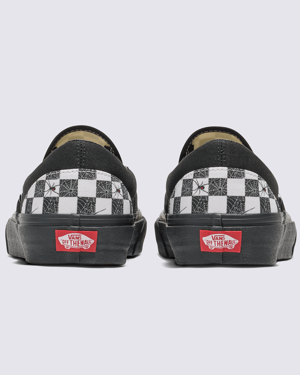 Women|Men Vans Customs Classic Slip-On Halloween Checkerboard Shoe in Customs