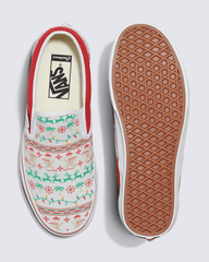 Women|Men Vans Customs Classic Slip-On Holiday Shoe in Customs