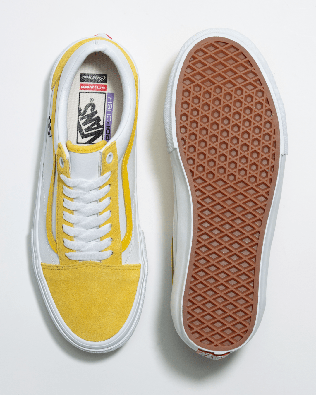 Women|Men Vans Customs Skate Old Skool Leather Shoe in Customs