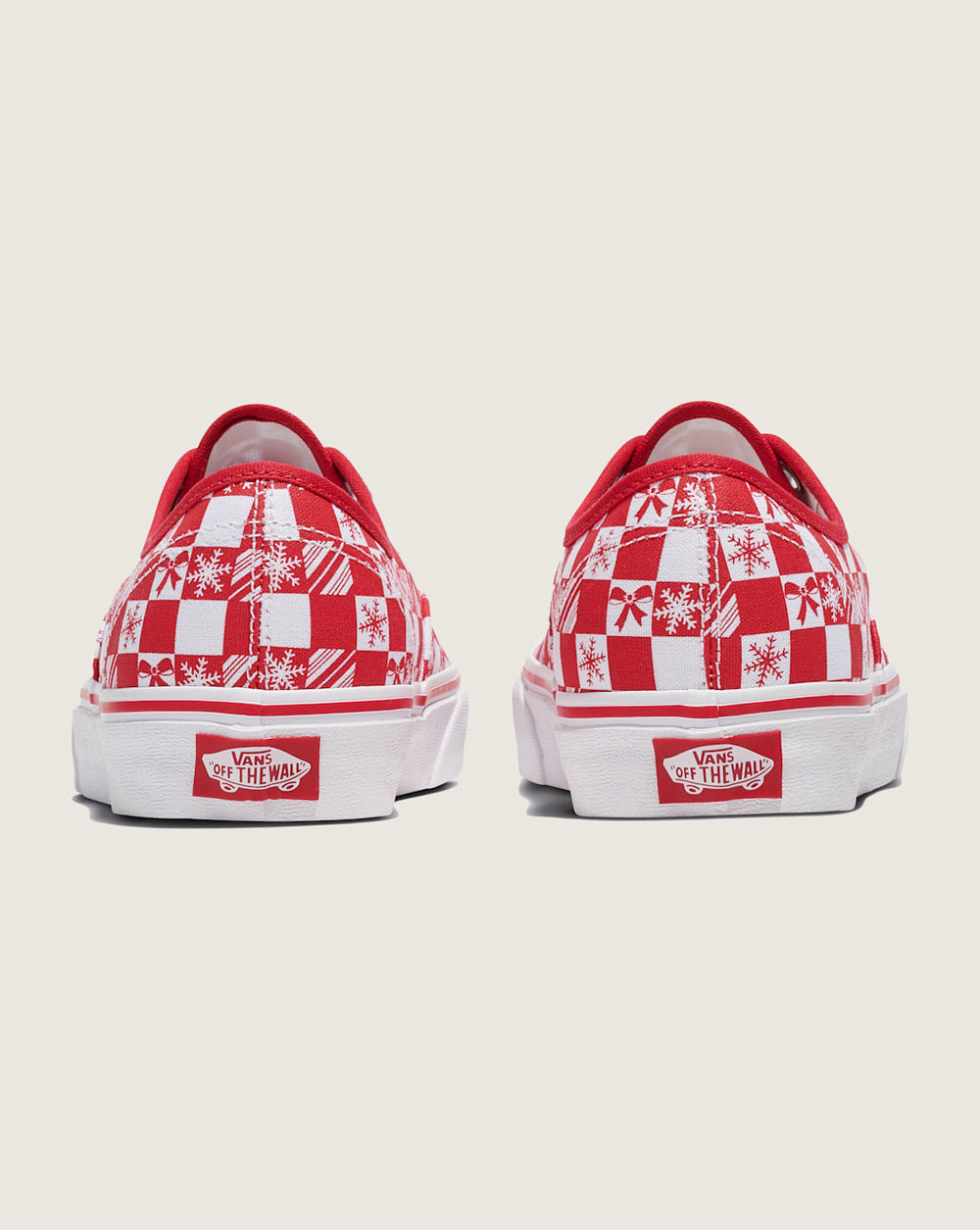 Women|Men Vans Customs Authentic Holiday Checkerboard Shoe in Customs