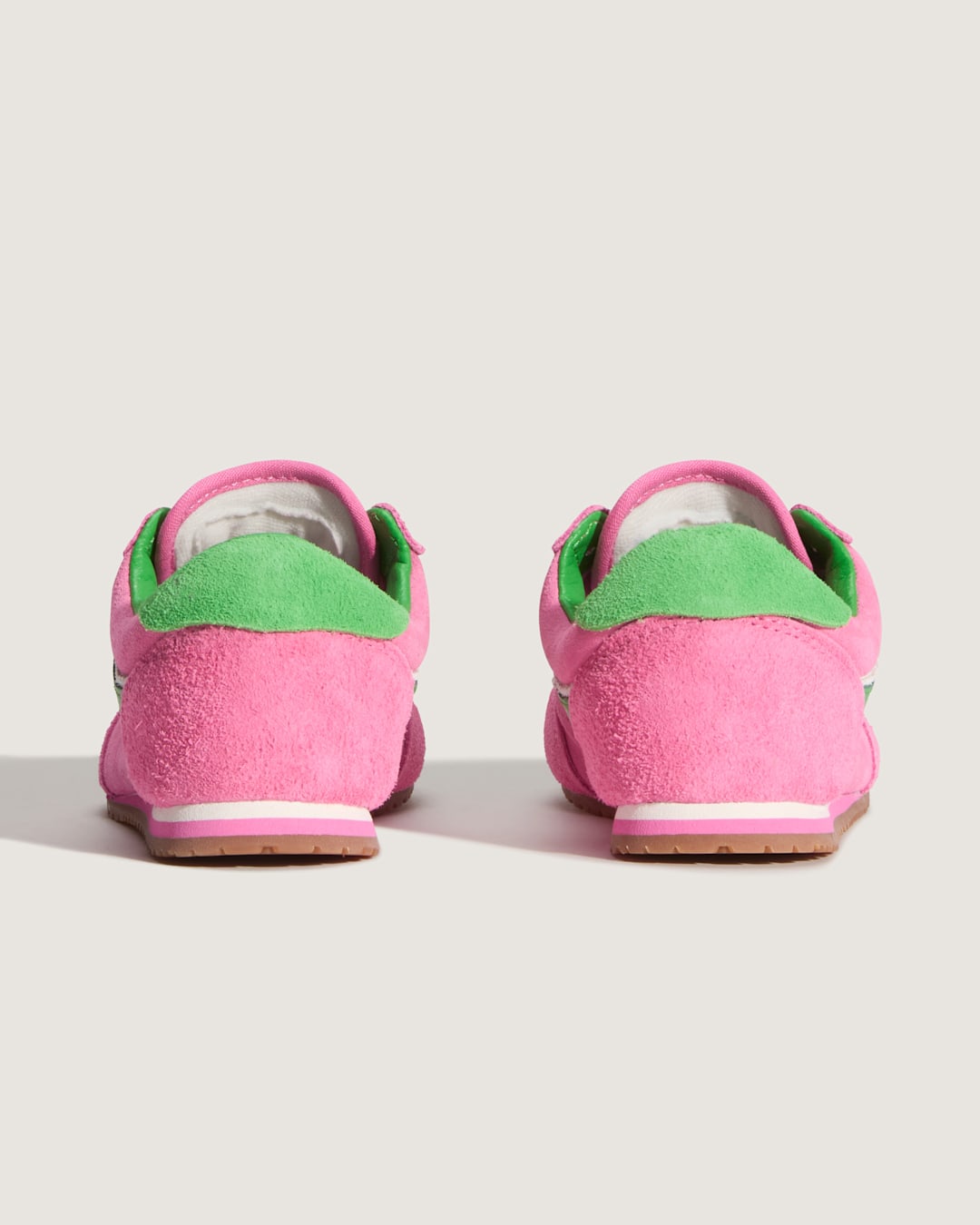 Women Vans Super Lowpro Shoe in Fizz Pink / Bright Green
