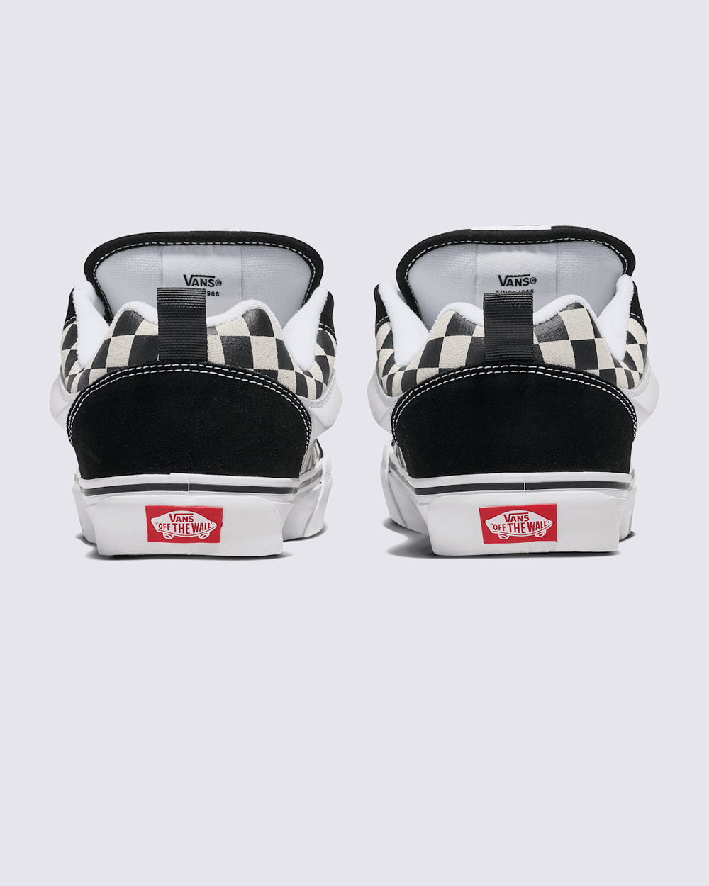 Women|Men Vans Knu Skool Checkerboard Shoe in Checkerboard Black / True White