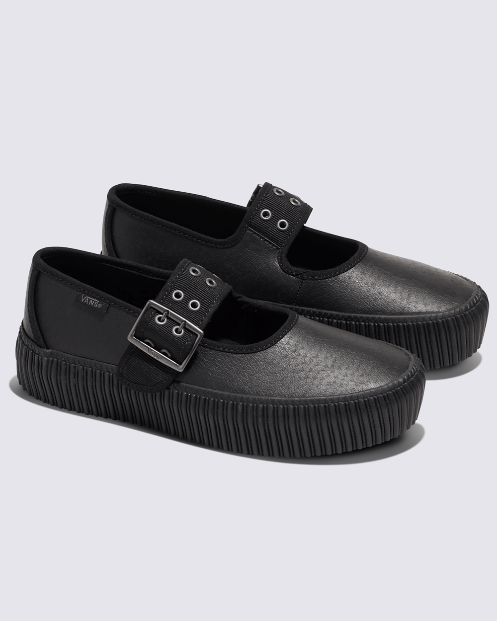 Women Vans Mary Jane Creeper Platform Shoe in Black