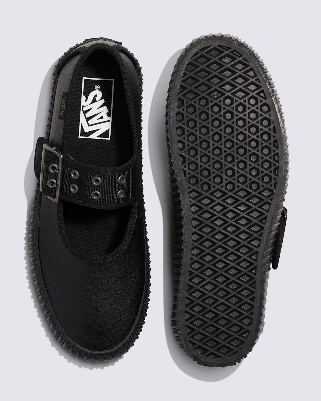 Women Vans Mary Jane Creeper Platform Shoe in Black
