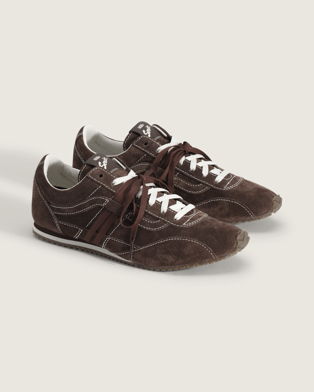 Women Vans Premium Super Lowpro Trainer in Brown