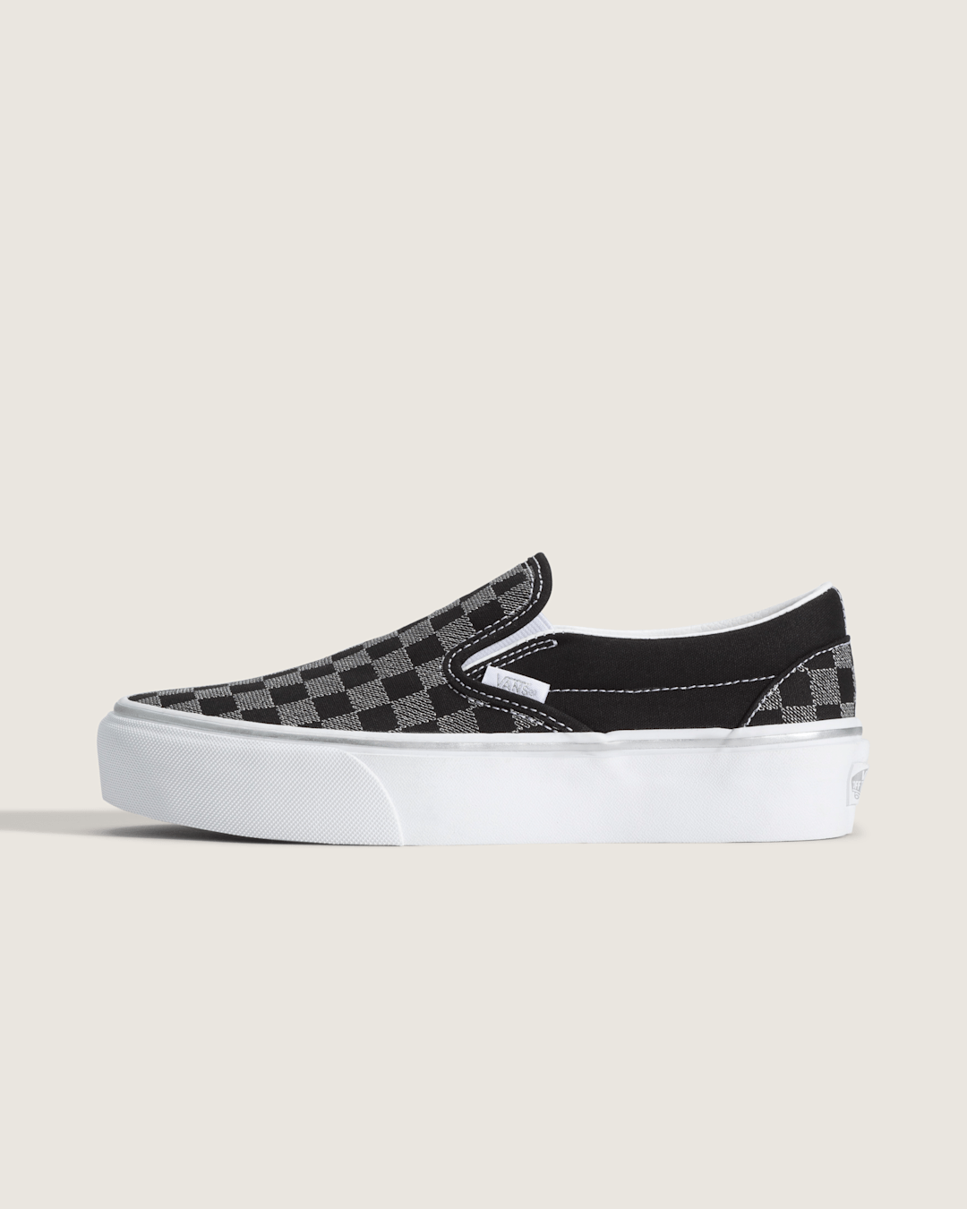 Women|Sale Vans Classic Slip-On Platform Checkerboard Shoe in Checkerboard Black