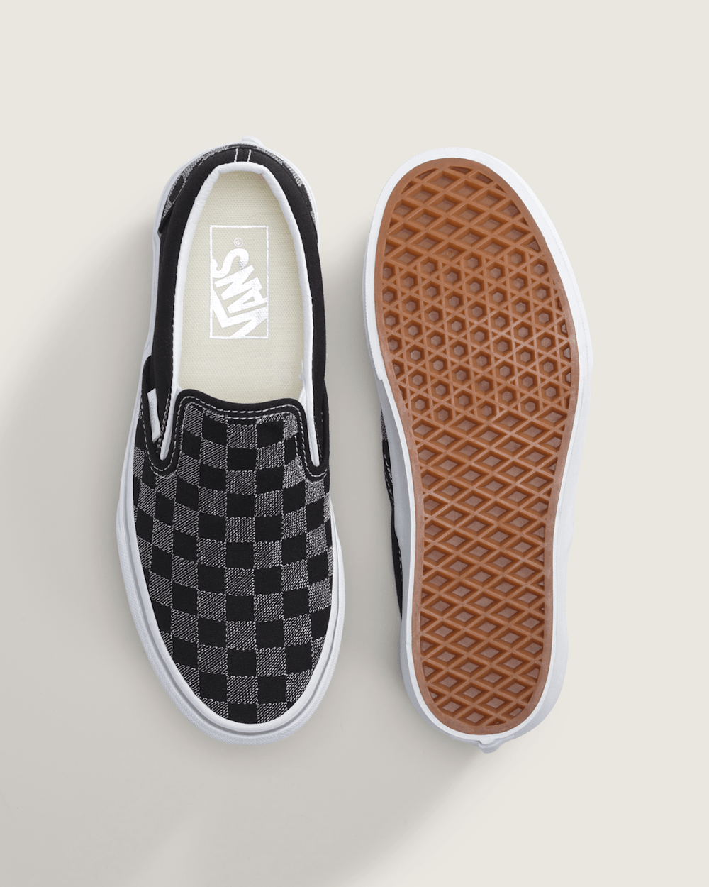 Women|Sale Vans Classic Slip-On Platform Checkerboard Shoe in Checkerboard Black