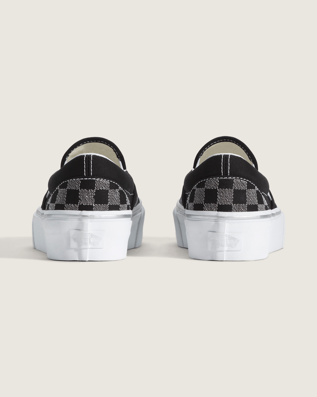 Women|Sale Vans Classic Slip-On Platform Checkerboard Shoe in Checkerboard Black