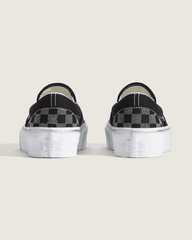 Women|Sale Vans Classic Slip-On Platform Checkerboard Shoe in Checkerboard Black