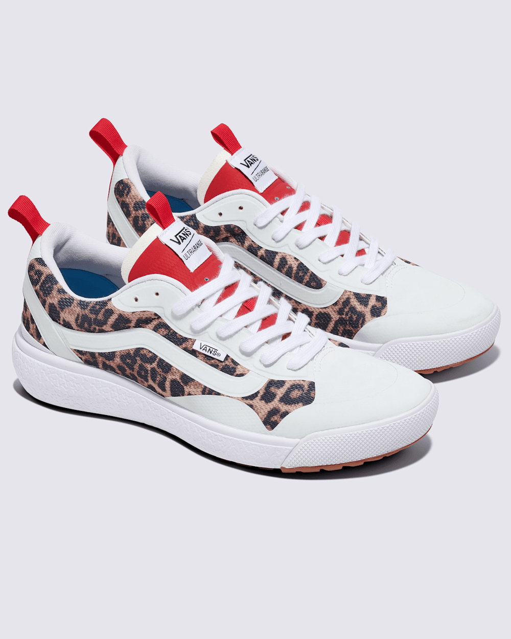 Women|Men Vans Customs UltraRange EXO Shoe in Leopard Brown / White