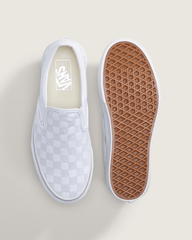 Women|Sale Vans Classic Slip-On Platform Checkerboard Shoe in Checkerboard Silver Grey