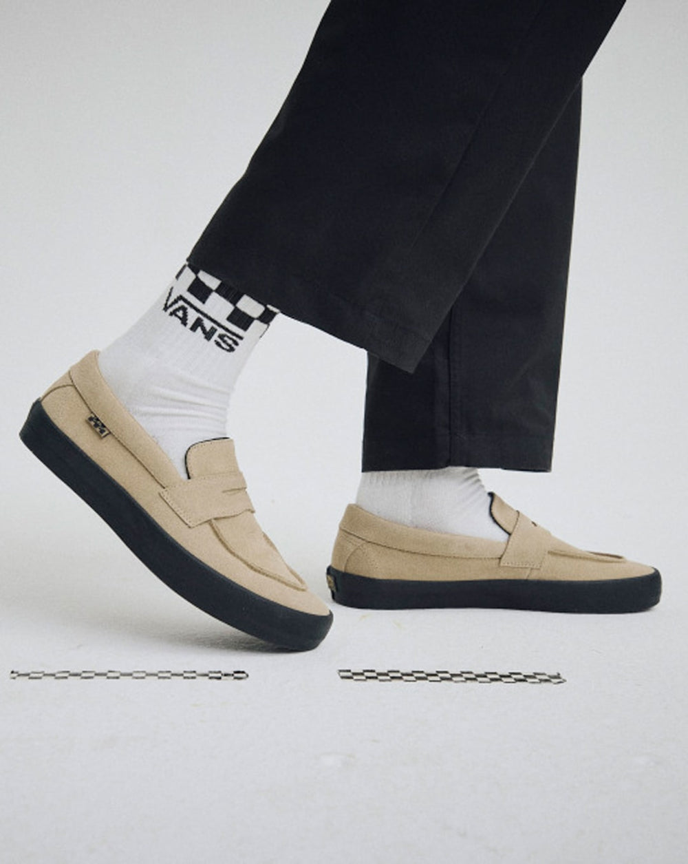 Women|Men Vans Skate Loafer Shoe in Incense Brown / Black