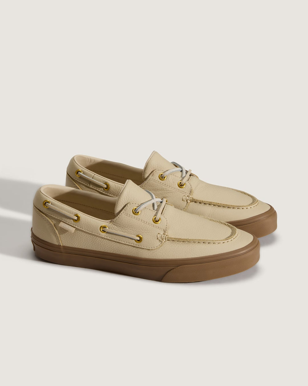 Women|Men Vans 2-Eyelet Boat Shoe in Tan Brown
