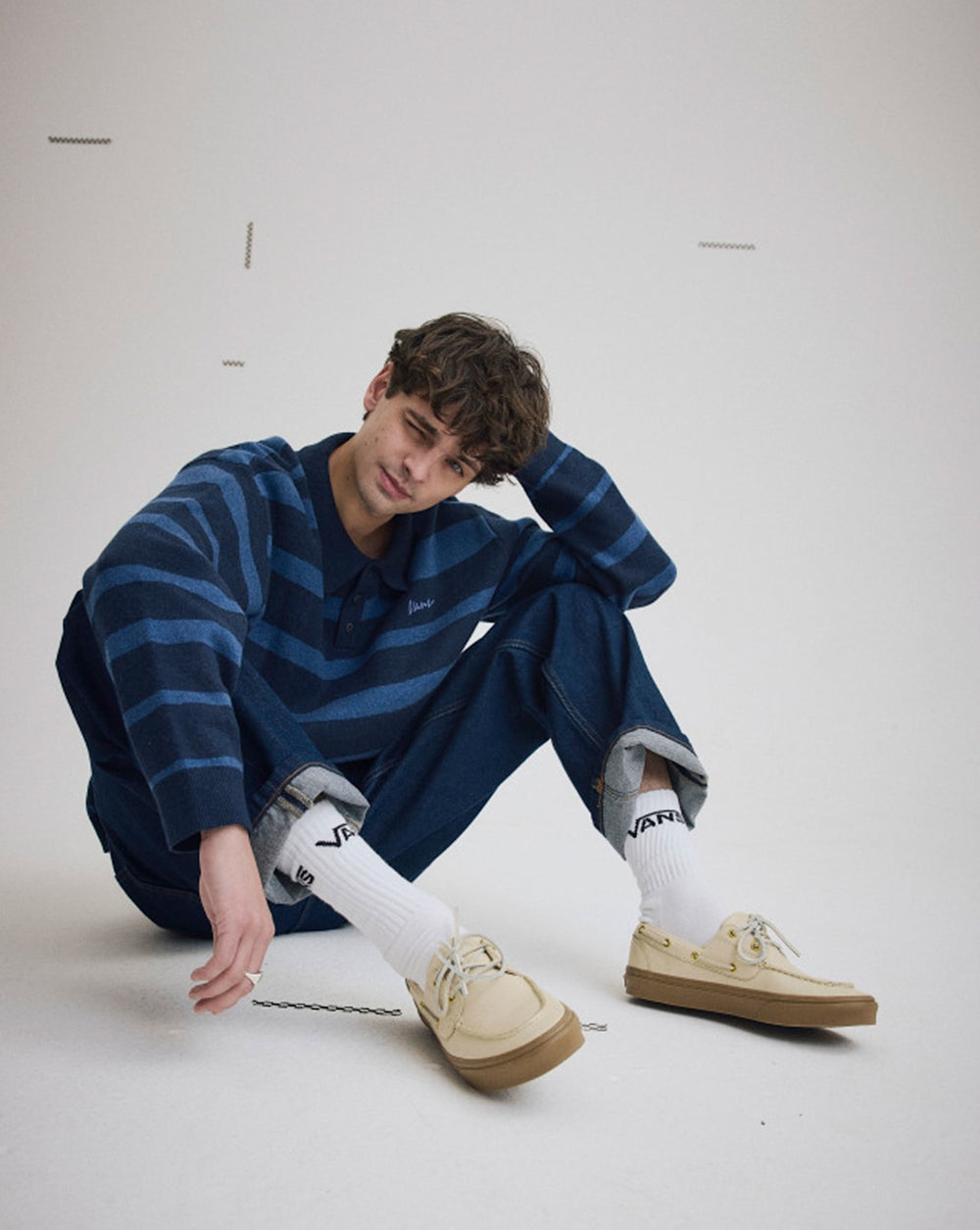 Women|Men Vans 2-Eyelet Boat Shoe in Tan Brown