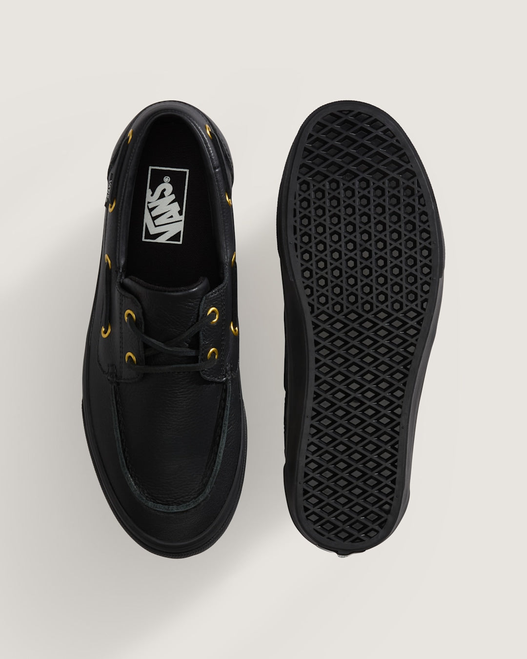 Women|Men Vans 2-Eyelet Boat Shoe in Black