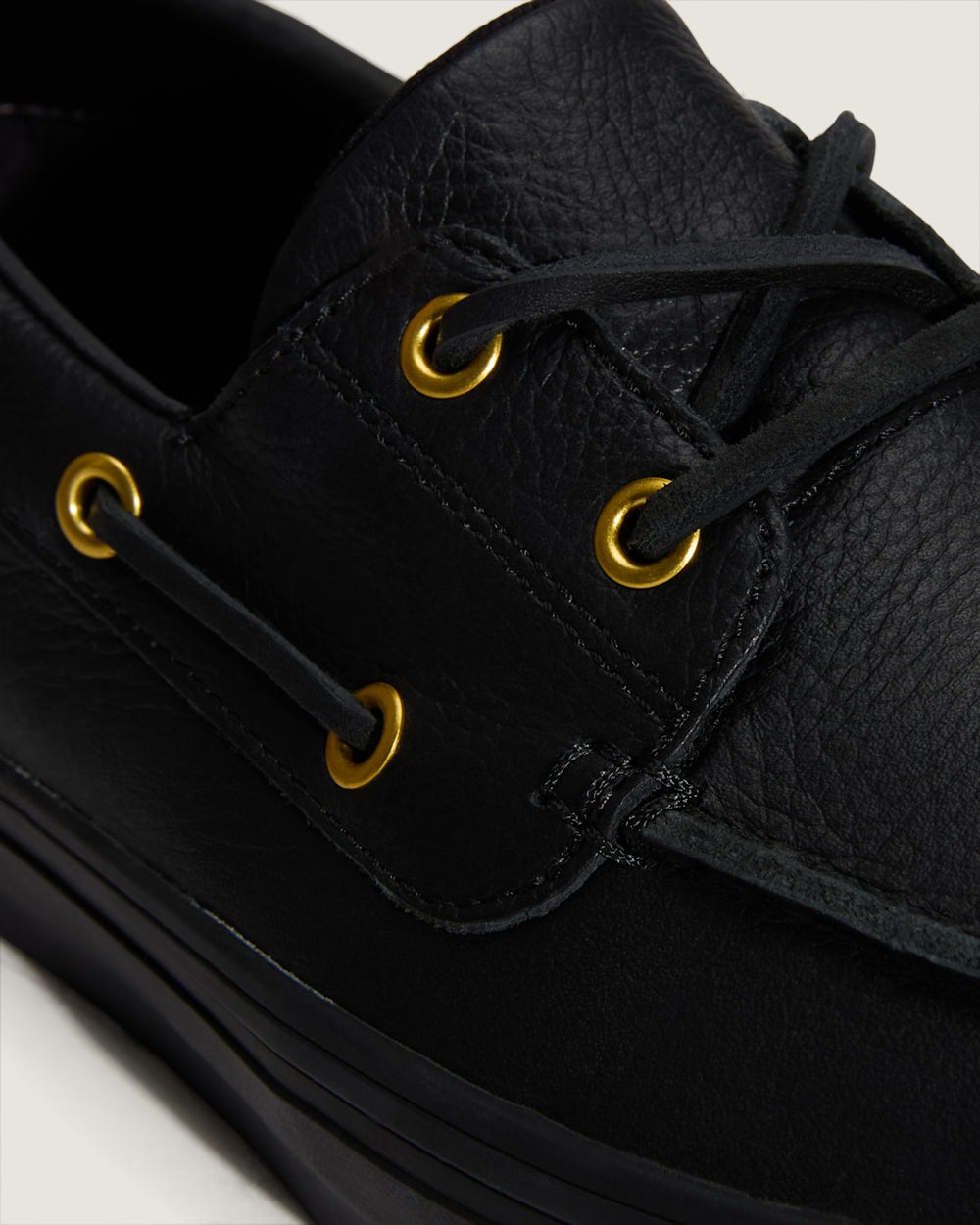 Women|Men Vans 2-Eyelet Boat Shoe in Black